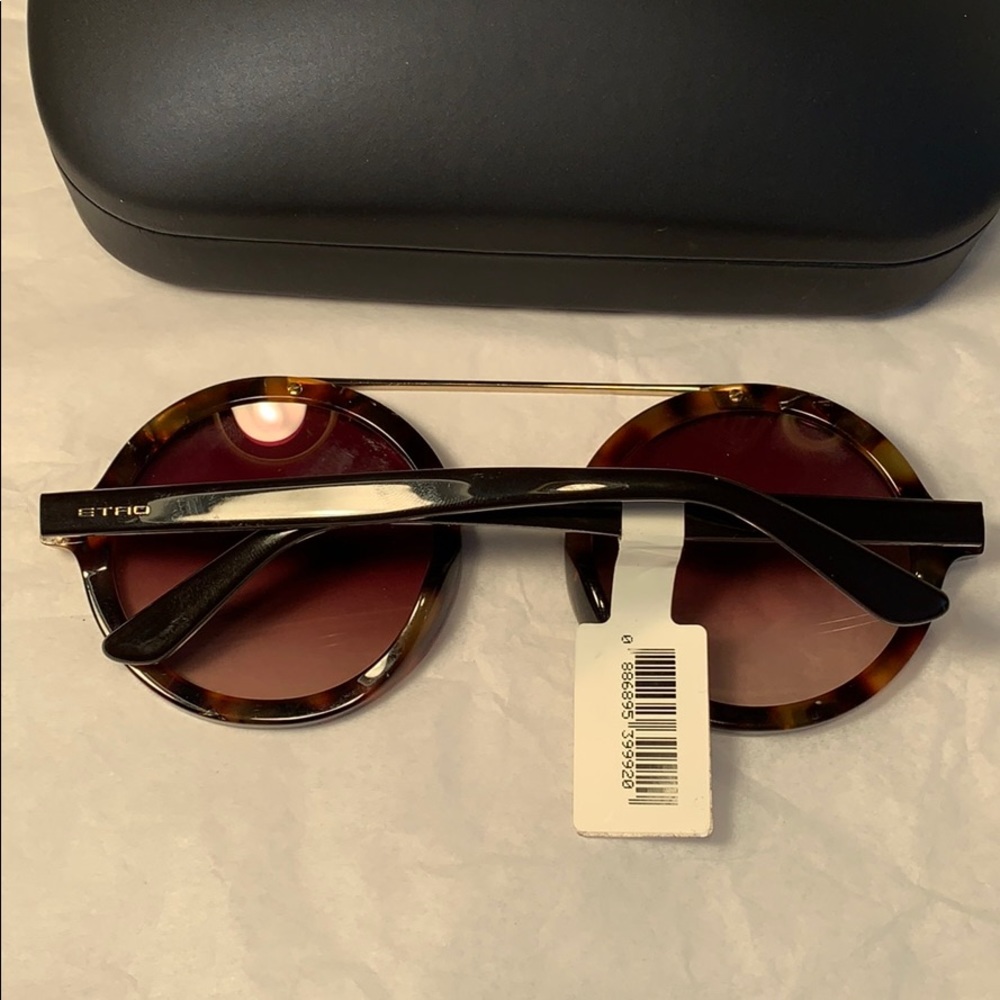NWT Etro round sunnies w/Nautica hardcase stylish - Picture 13 of 15